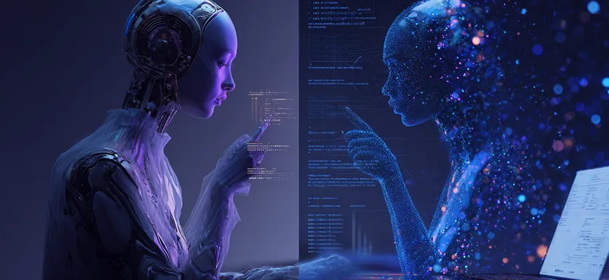 Generative Engine Optimization (GEO) — новый подход к оптимизации контента для ИИ-поисковиков, таких как ChatGPT и Google AI. Иллюстрация показывает, как GEO заменяет традиционное SEO: контент напрямую используется нейросетями для формирования ответов пользователям. Футуристичный дизайн с голографическими интерфейсами и потоками данных